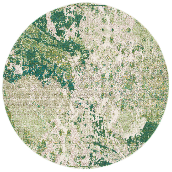 Hester Street Performance Abstract Rug 17 Stories Rug Size: Round 3'