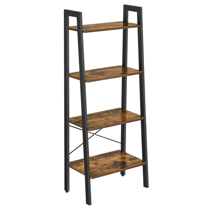 Parikh 54" H x 22.1" W Steel Etagere Bookcase Williston Forge Color: Black/Rustic Brown