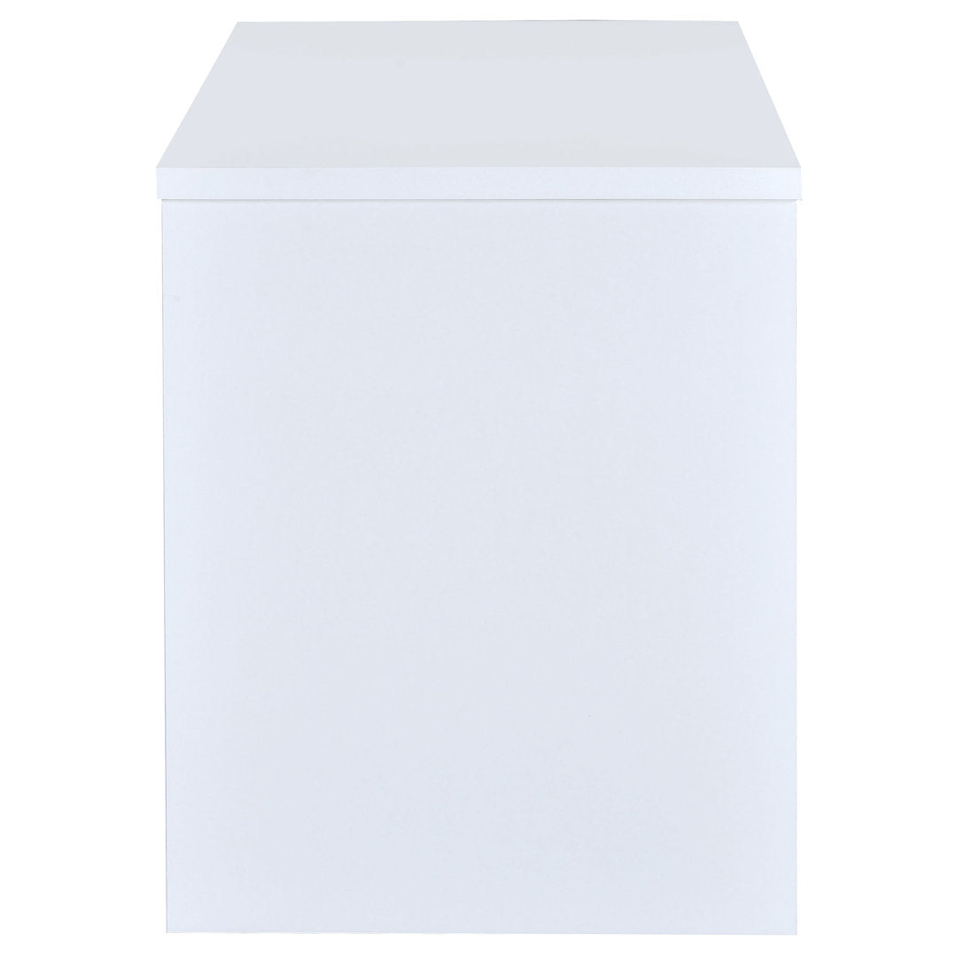 Alyun Credenza desk Latitude Run® Color: White