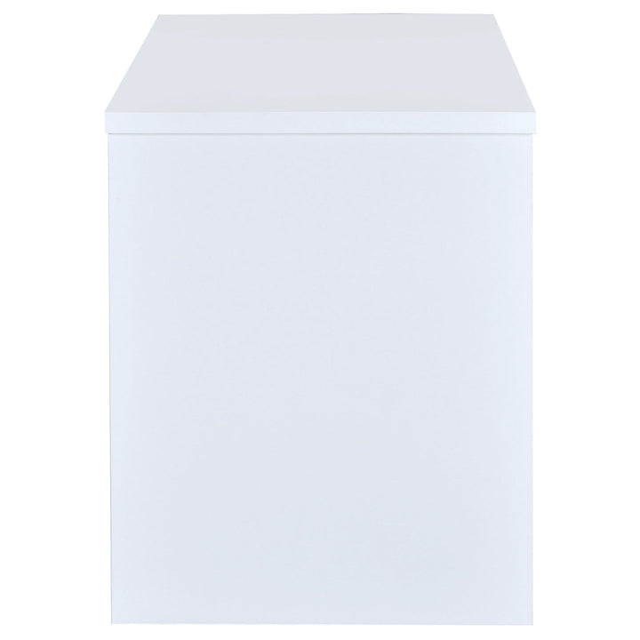 Alyun Credenza desk Latitude Run® Color: White
