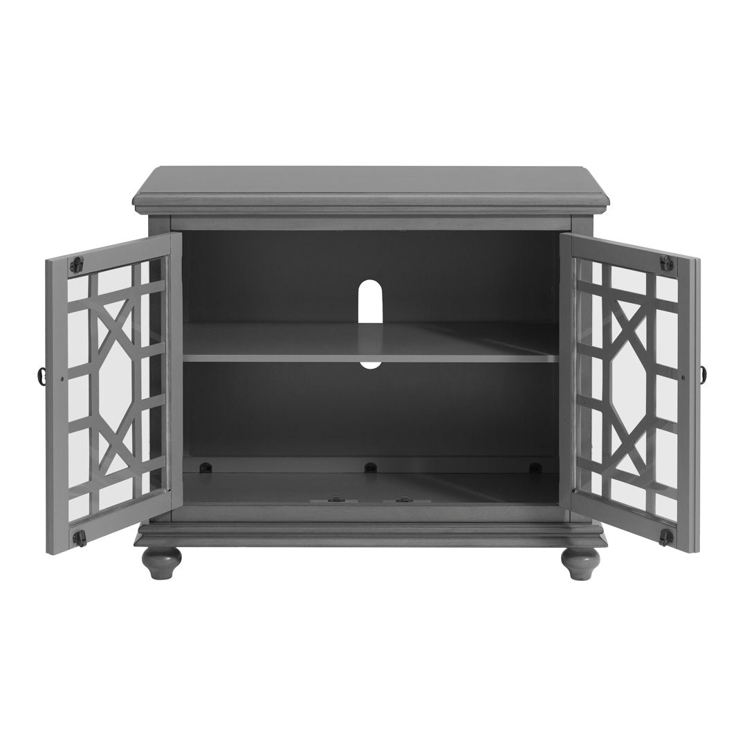 Ahmara 2 - Door Accent Cabinet Three Posts™ Color: Gray