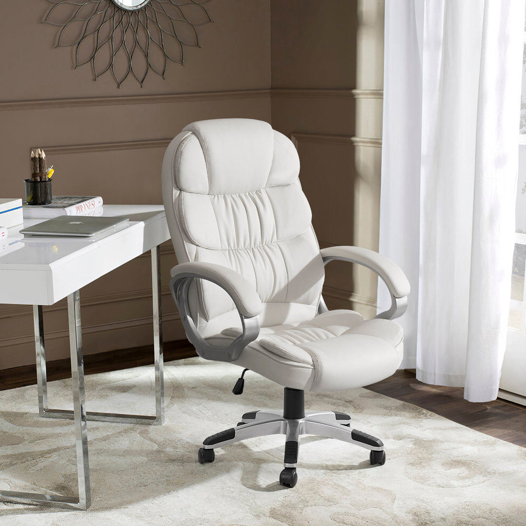 Enosburg Executive Chair Orren Ellis Color: White