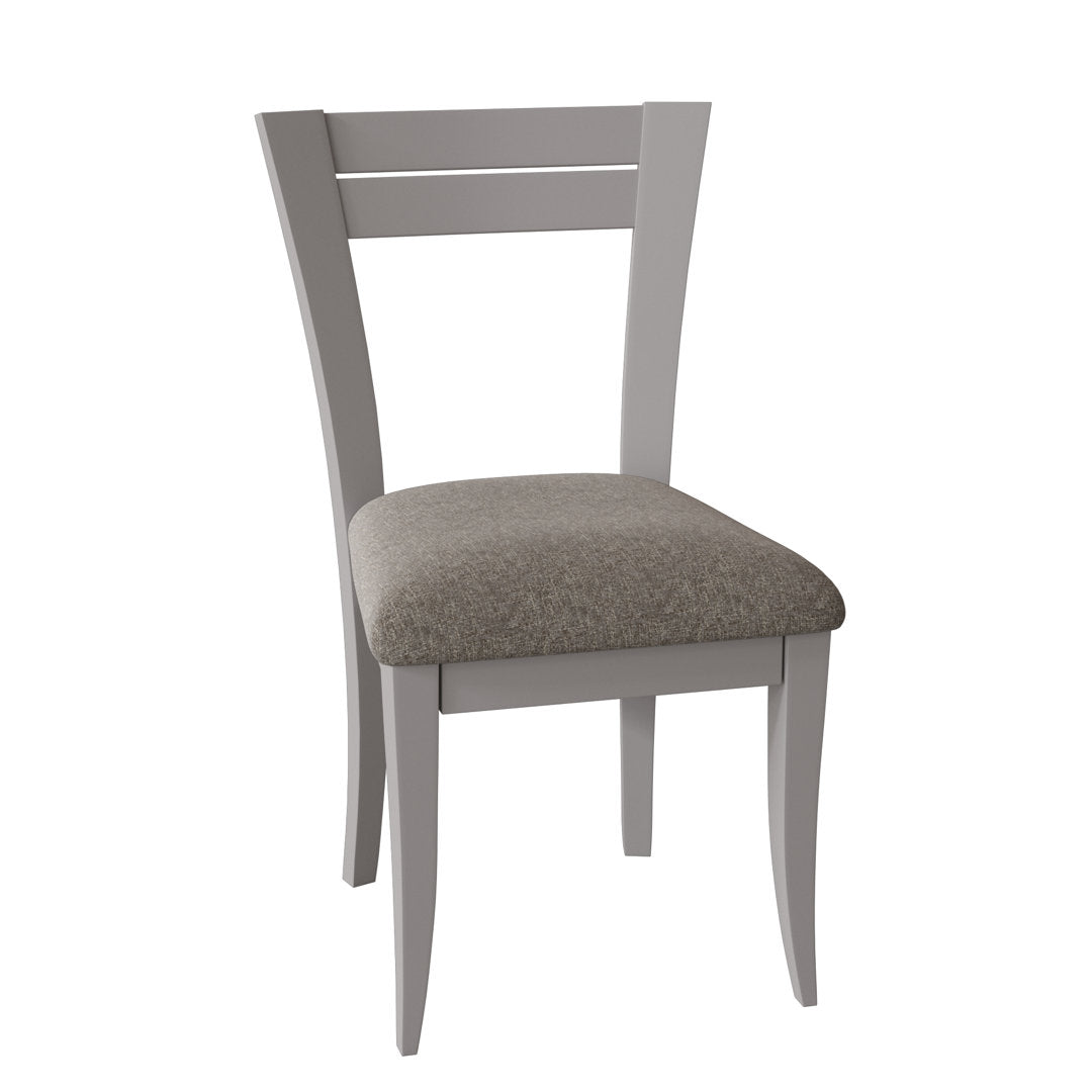 Claverley Ladder Back Side Chair Red Barrel Studio® Frame Color: Java, Upholstery Color: Flannel
