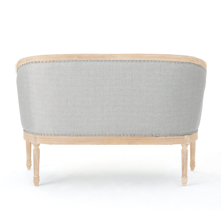 Atenea 49.5'' Upholstered & Birch Wood Loveseat August Grove® Upholstery Color: Light Gray