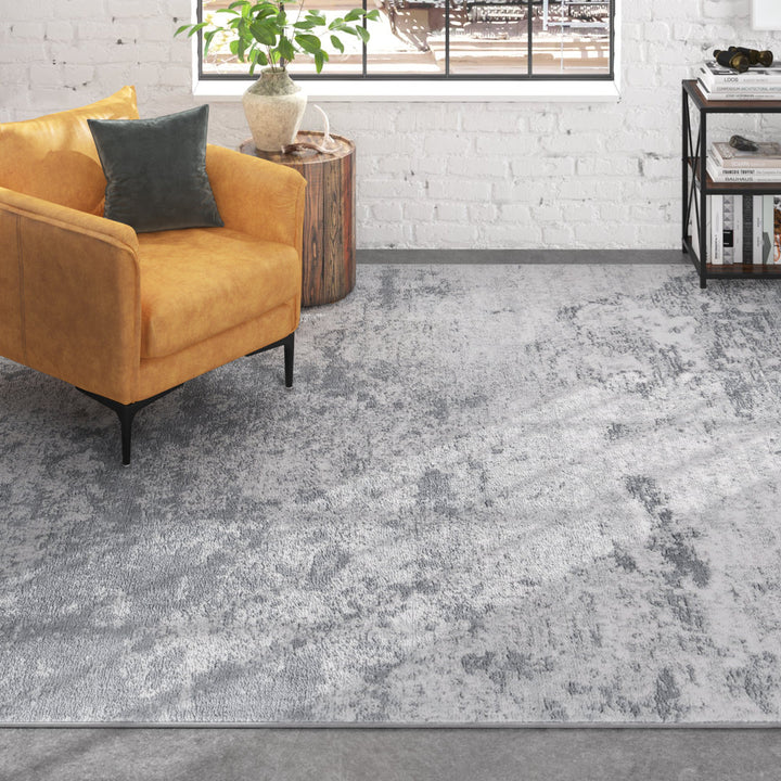 Addison Gray/Ivory Area Rug Steelside™ Rug Size: Rectangle 8' x 10'