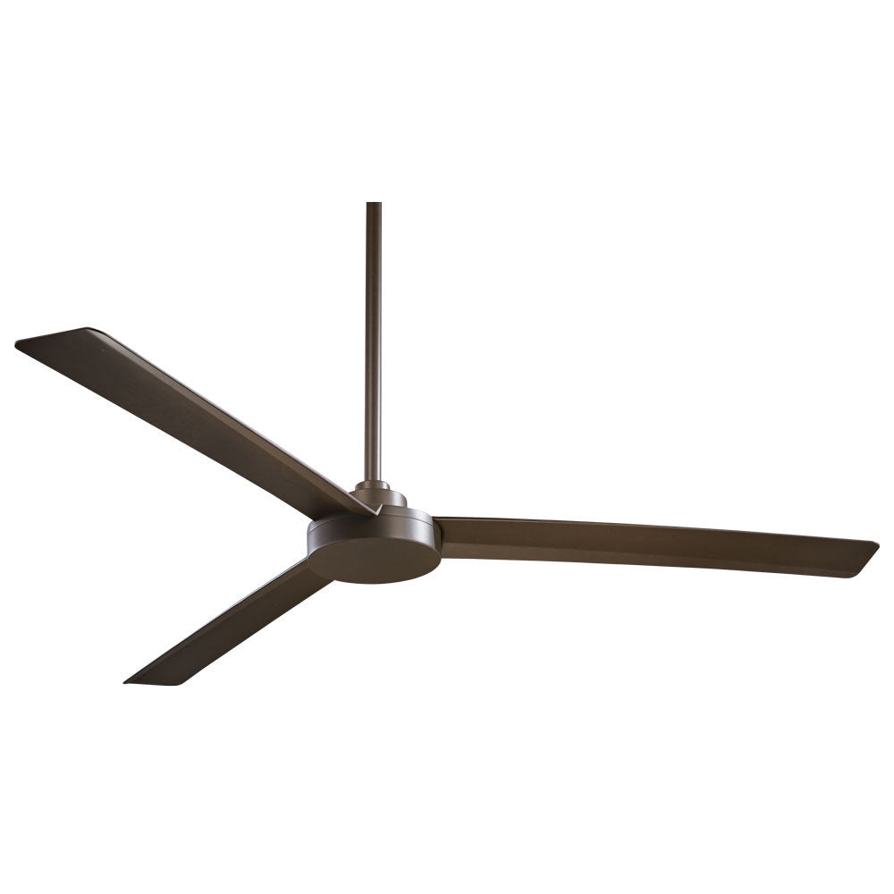 62" Roto 3 - Blade Outdoor Propeller Ceiling Fan with Wall Control Minka Aire Finish: Oil Rubbed Bronze