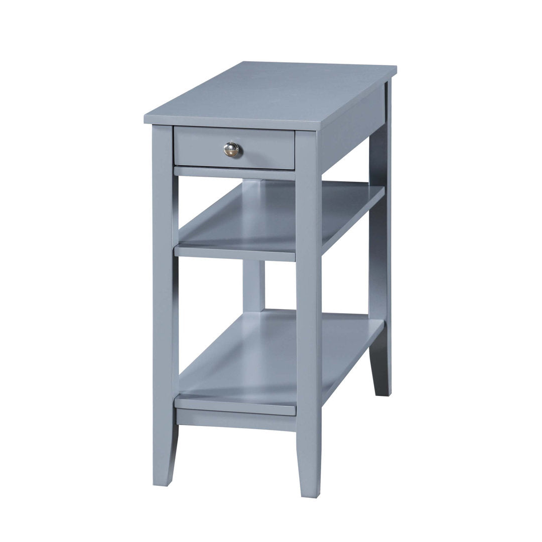 Carbin End Table with Drawer and Shelves Winston Porter Color: Gray