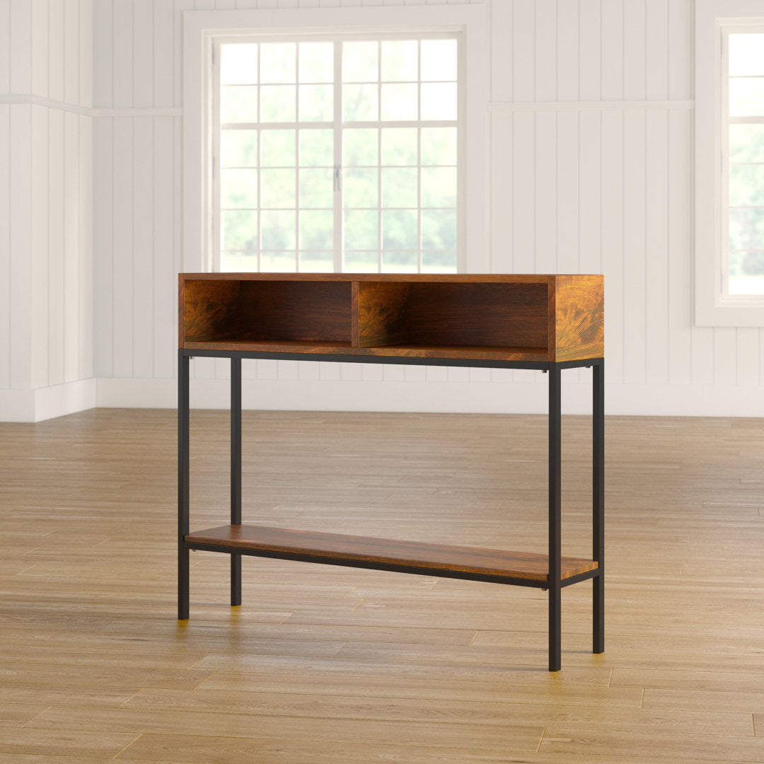 Kendriel 42" Console Table 17 Stories Table Top Color: Chestnut