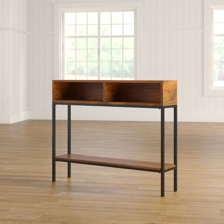 Kendriel 42" Console Table 17 Stories Table Top Color: Chestnut