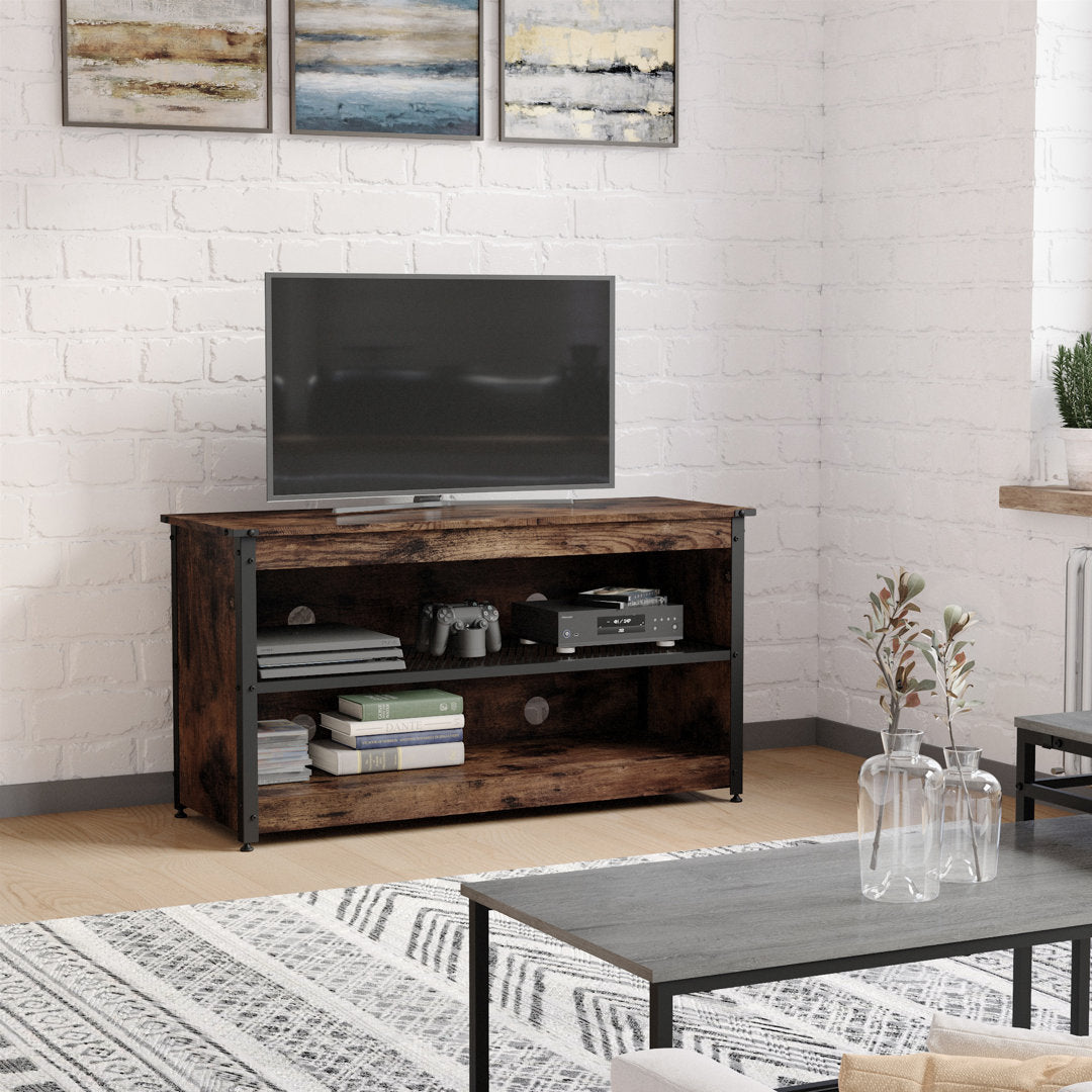 Antenore TV Stand for TVs up to 65" Zipcode Design™ Color: Brown/Black Overall Entertainment Center Width - Side to Side: 44.09