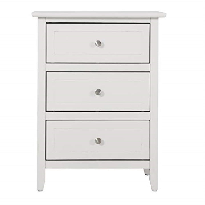 Emjay 3 - Drawer Nightstand Glory Furniture Color: White