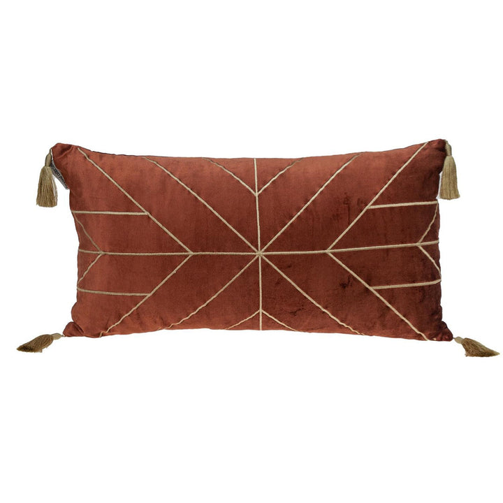 Rectangular Velvet Pillow Cover & Insert HomeRoots Color: Burnt Orange