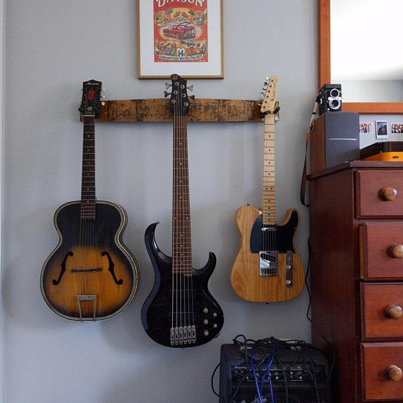 Whiskey Barrel Guitar Wall Mount Red Barrel Studio®