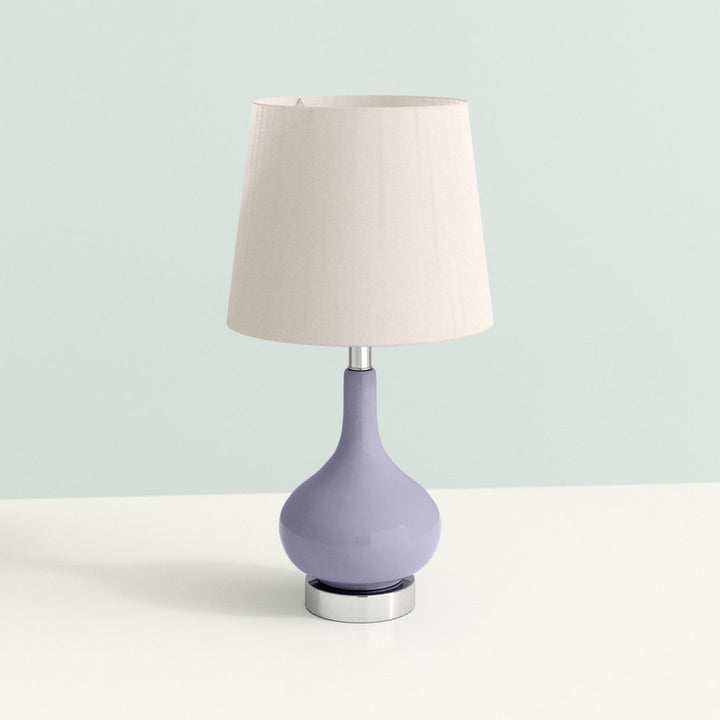 Mikac 17.5" Table Lamp Charlton Home® Base Color: Purple