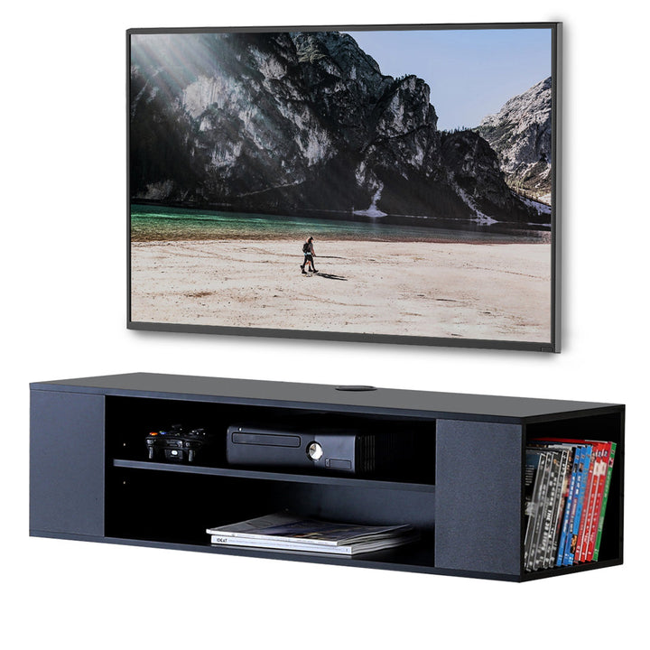 Aatami Floating TV Stand for TVs up to 55" Ebern Designs Color: Black