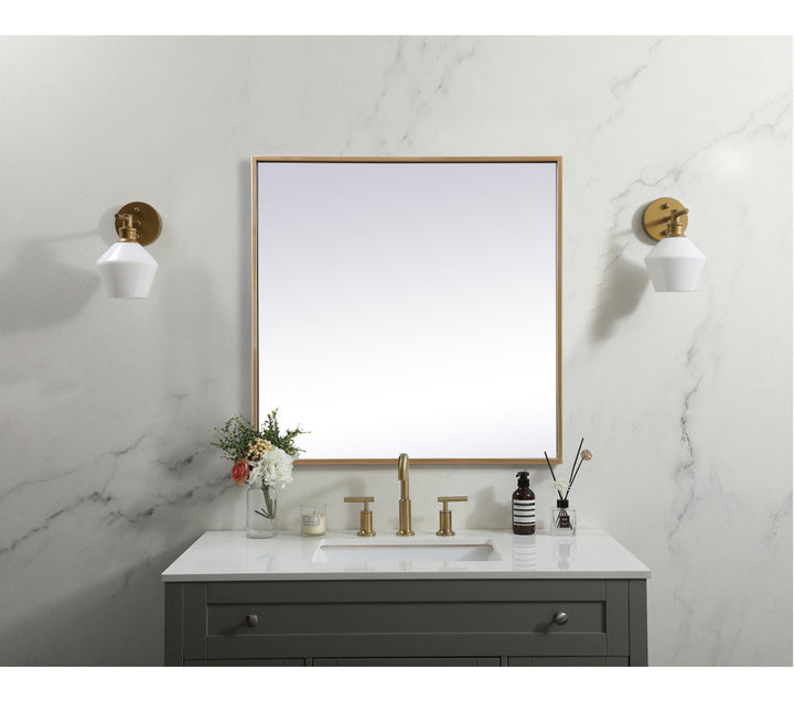 Valparaiso Accent Mirror Wade Logan® Size: 24"  x 24"  Finish: Brass