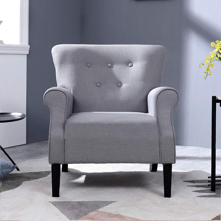 Bournemouth 31.1" Wide Polyester Armchair Red Barrel Studio® Fabric: Gray Polyester Blend