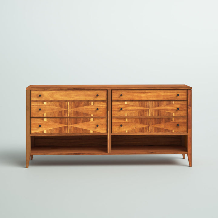Camilla 6 Drawer 63'' W Double Dresser Mercury Row®