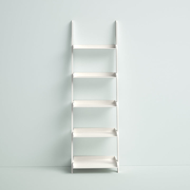 Ricardo 70" H x 21.63" W Ladder Bookcase Zipcode Design™ Color: White