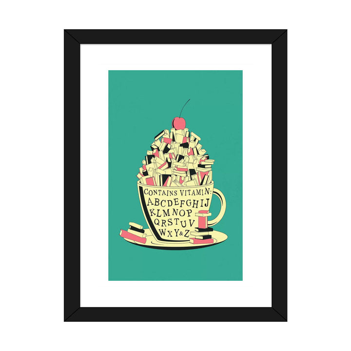 Read II Kids Framed Art East Urban Home Size: 32" H x 24" W x 1" D Format: Black Framed Paper