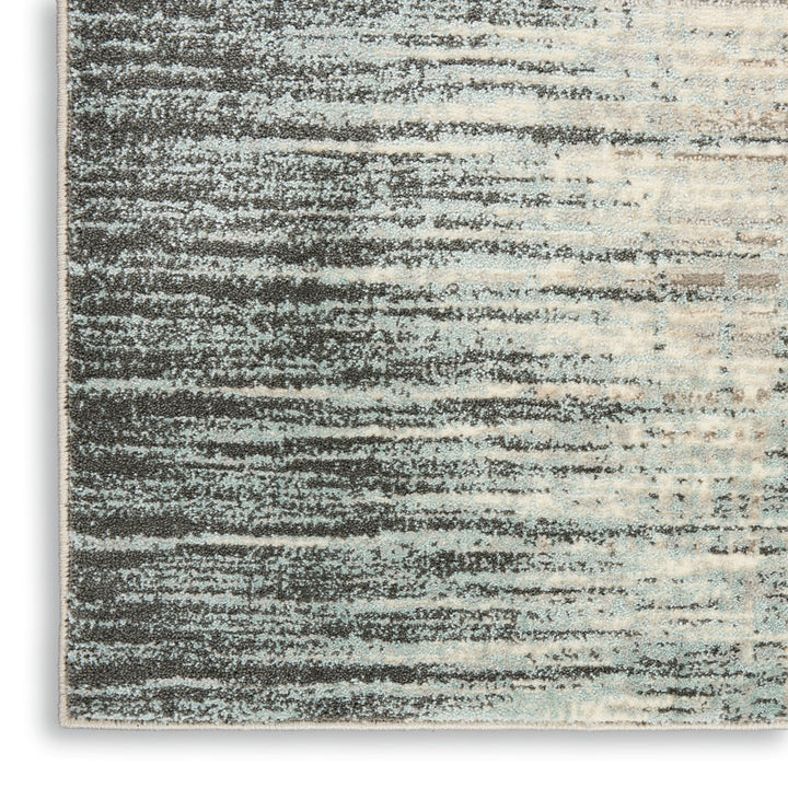 Kylan Abstract Teal/Gray/Beige Area Rug Steelside™ Rug Size: Rectangle 5'3" x 7'3"