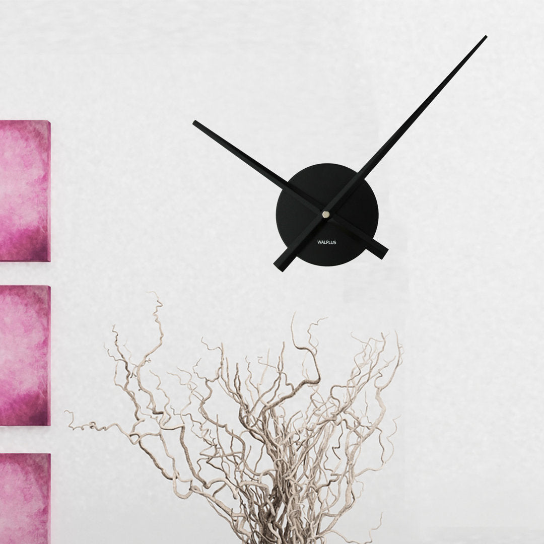 Marcelina 3.9" Wall Clock Wrought Studio™ Finish: Black