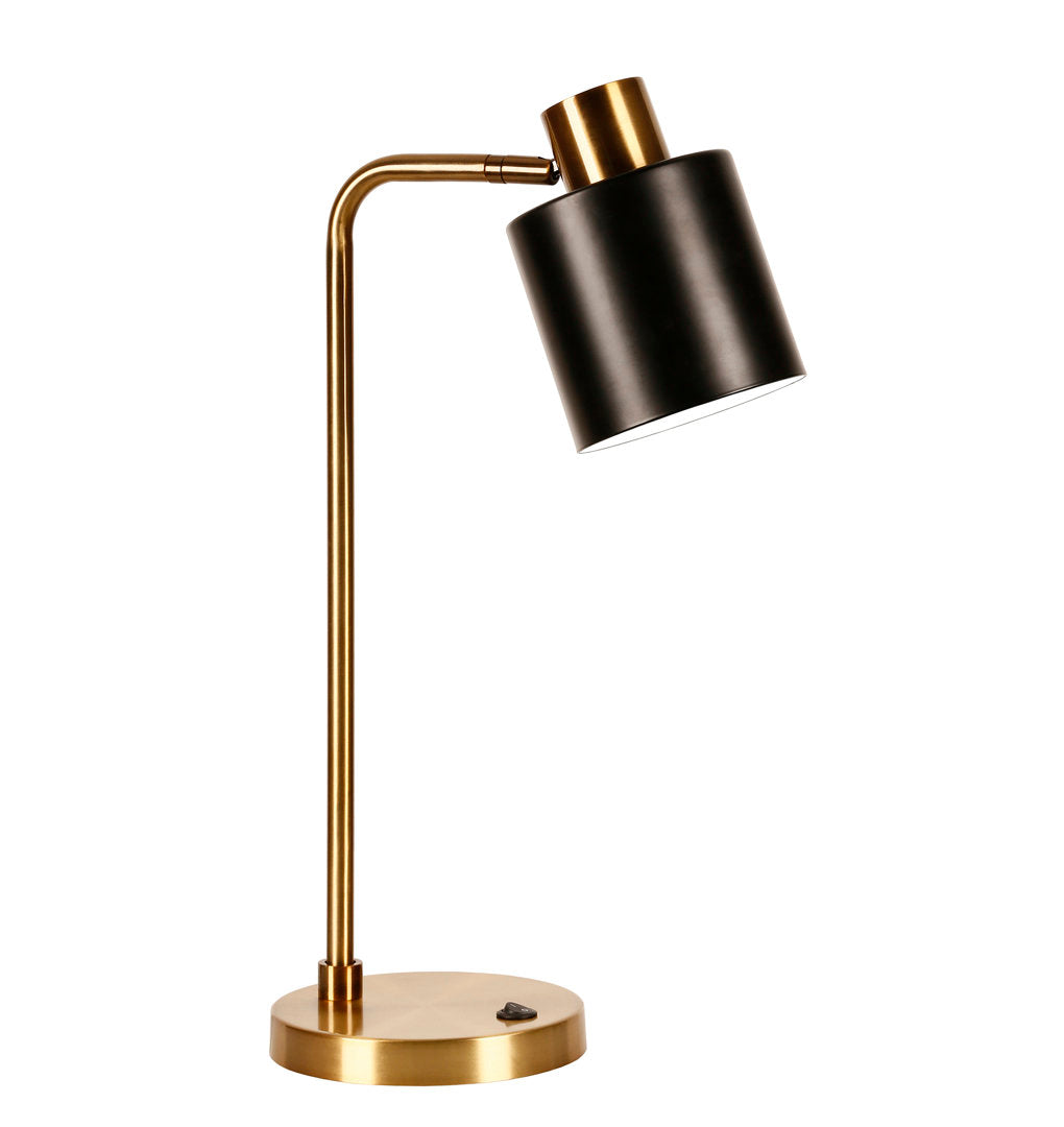 Khambrel 21" Desk Lamp Ivy Bronx Base Finish: Brass
