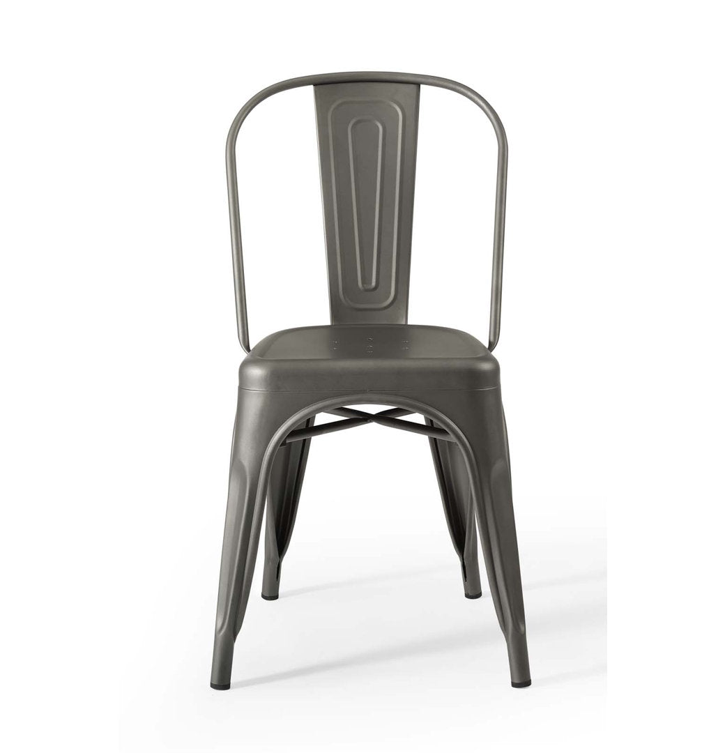 Promenade Bistro Dining Side Chair by Modway (Set of 2) Modway Color: Gunmetal