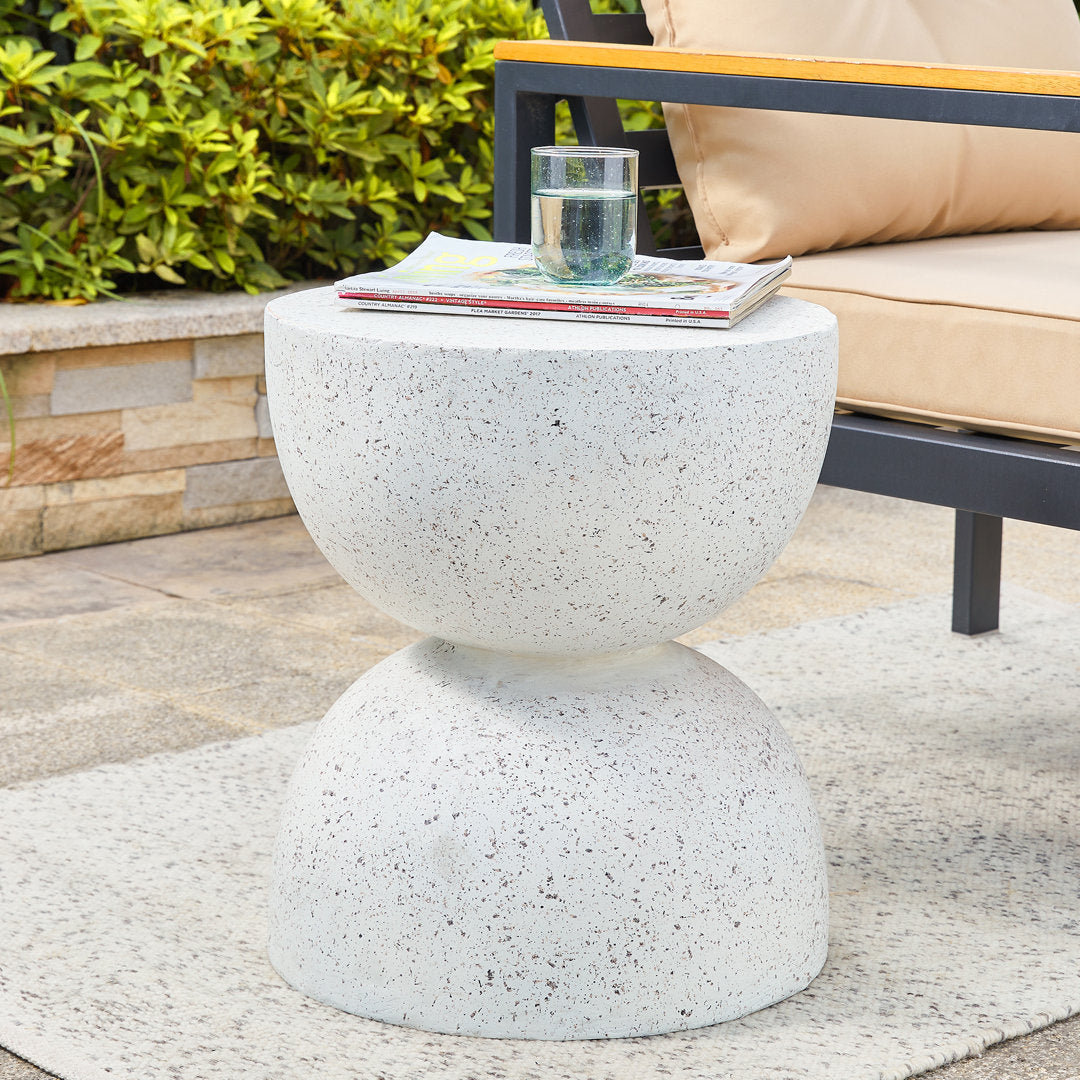 Ruiz 17.75'' Tall Accent Stool Joss & Main Color: White Terrazo