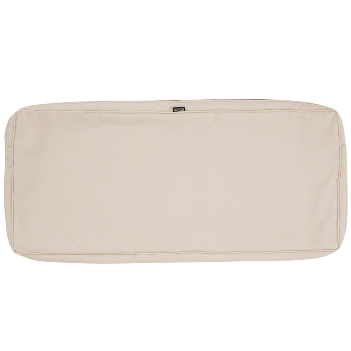 Ayvion Outdoor Seat Cushion Arlmont & Co. Cushion Color: Antique Beige Size: 59" W x 18" D