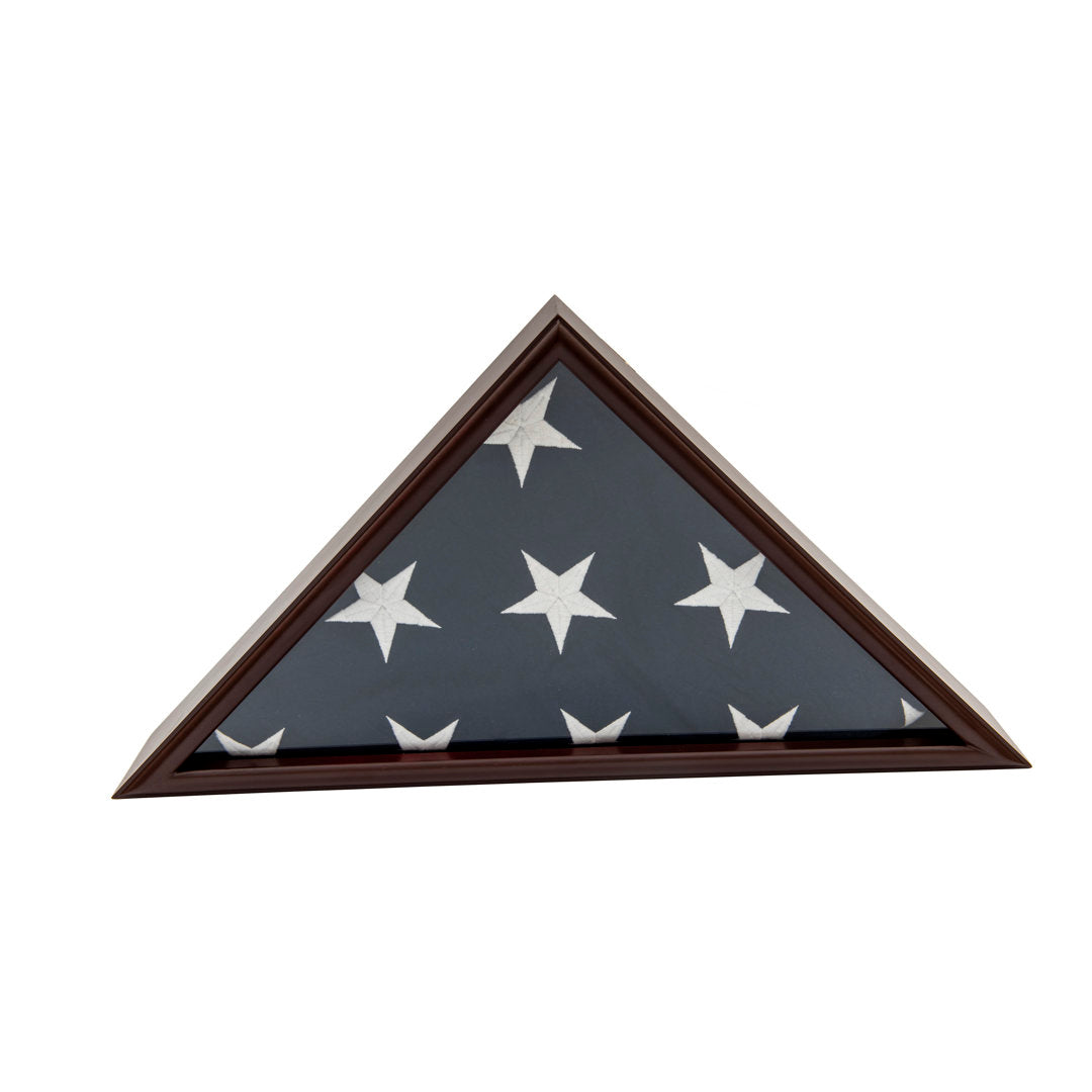 Burial/Funeral/Veteran Flag Elegant Display Case DECOMIL
