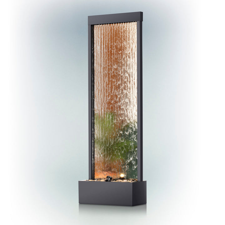 Statesboro Metal Mirror Fountain with Light Latitude Run® Color: Silver
