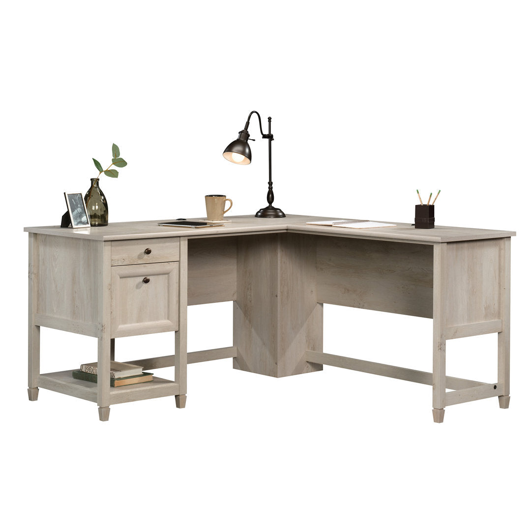 Gunalda L-Shape Executive Desk Red Barrel Studio® Color: Chalked Chestnut