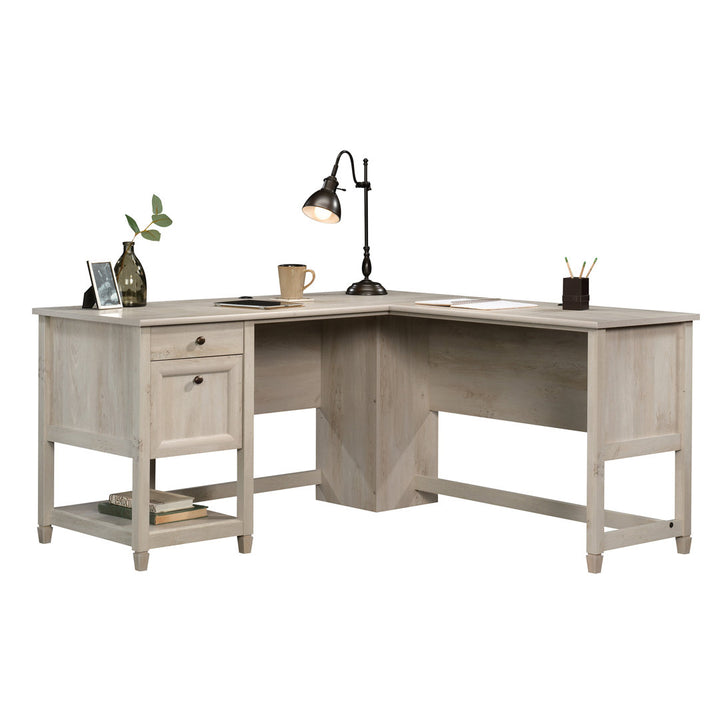 Gunalda L-Shape Executive Desk Red Barrel Studio® Color: Chalked Chestnut