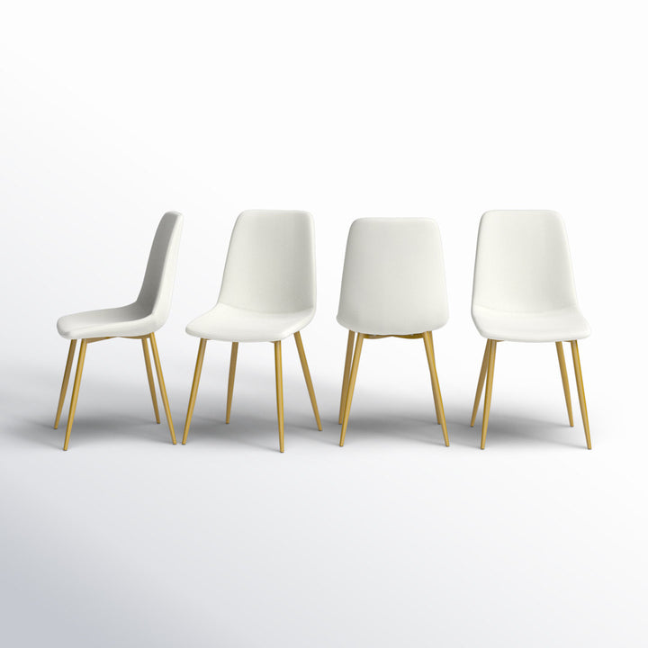 Heffron Velvet Upholstered Side Chair (Set of 4) Zipcode Design™ Upholstery Color: Beige