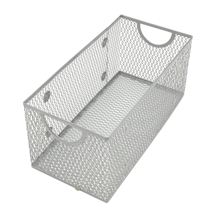 Mesh Open Bin Metal Box Rebrilliant Size: 6" H x 10" W x 9" D