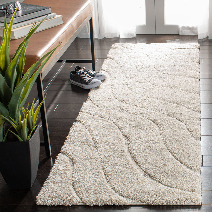 Ashal Abstract Cream Area Rug Wade Logan® Rug Size: Runner 2'3" x 7'