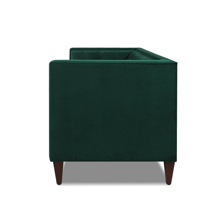 Allia 84" Tuxedo Arm Sofa Langley Street® Upholstery Color: Evergreen Velvet