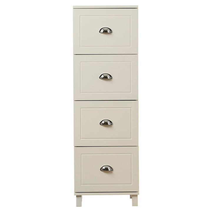 Brodan 4-Drawer Vertical Filing Cabinet Winston Porter Color: Antique White