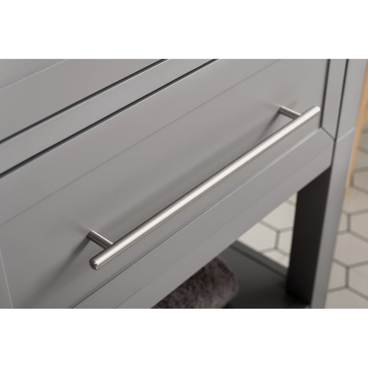 Bickley 24" Single Bathroom Vanity with Ceramic Top Beachcrest Home™ Base Finish: Gray