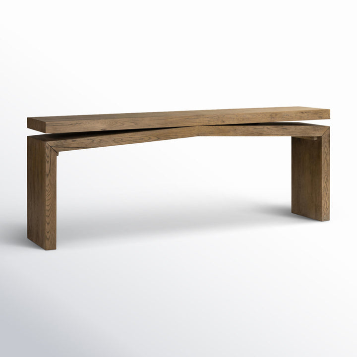 Henn Solid Wood Console Table Birch Lane™ Color: Rustic Gray Size: 30.75" H x 78.75" W x 15" D