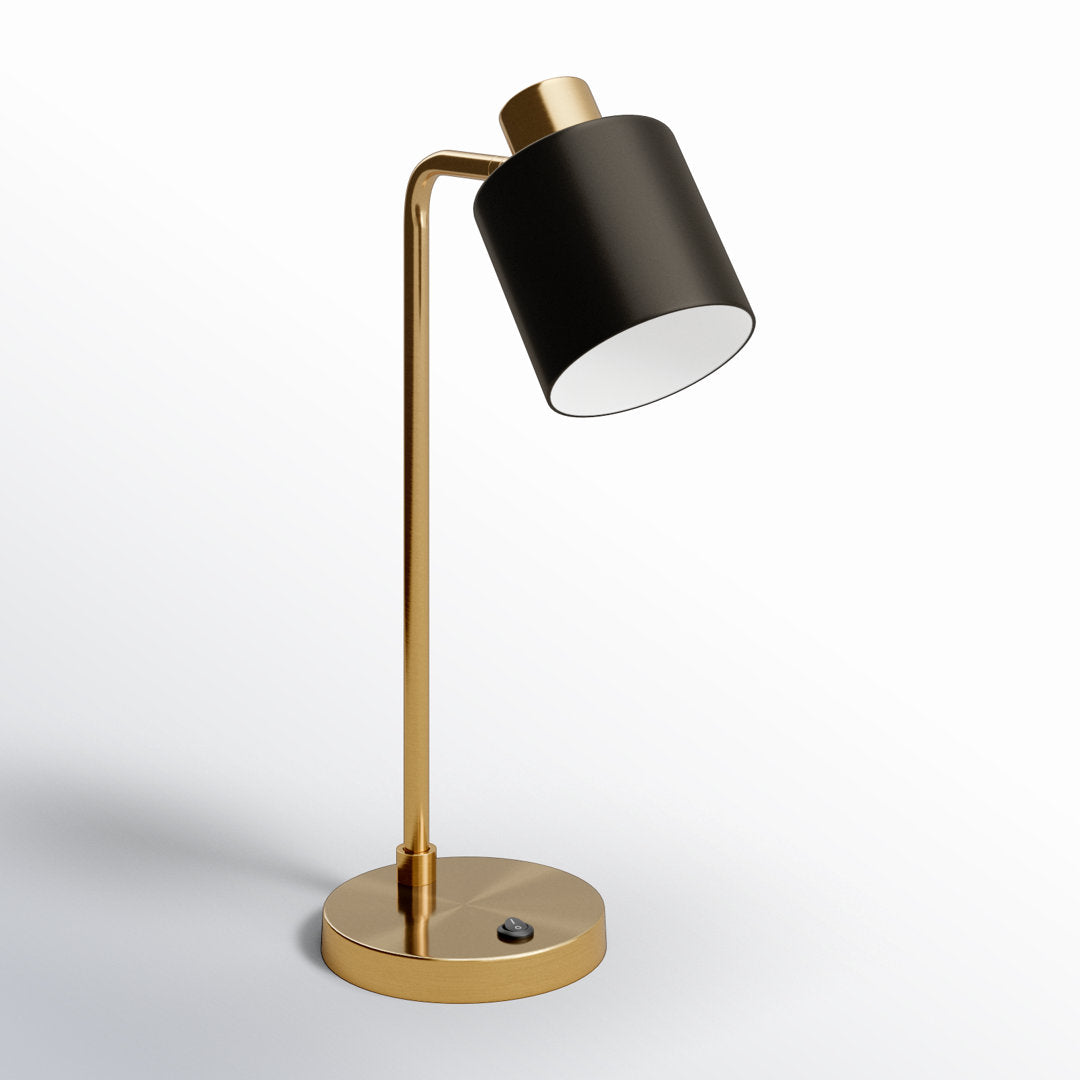 Khambrel 21" Desk Lamp Ivy Bronx Base Finish: Brass