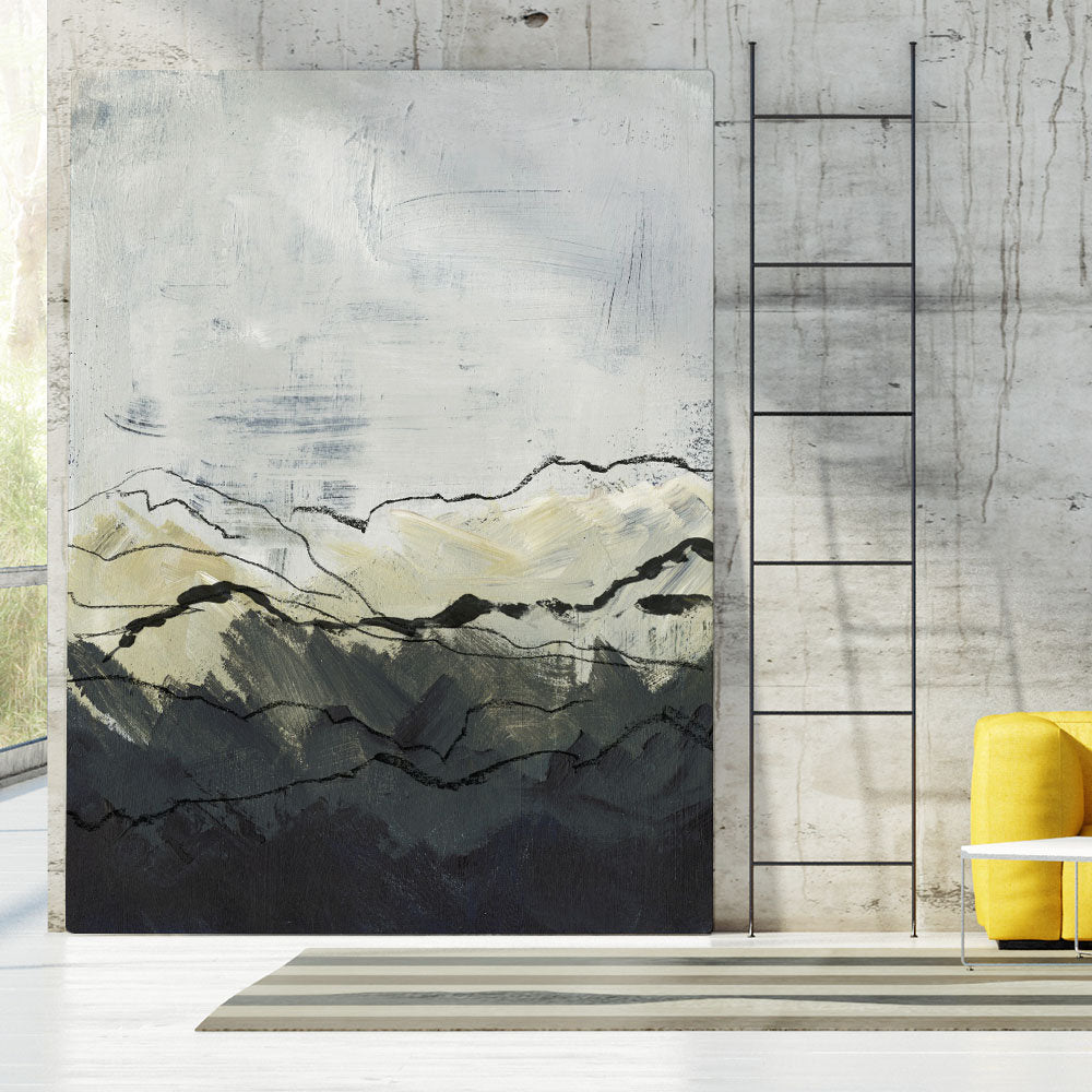 Winter Mountains I' by Jennifer Paxton Parker - Wrapped Canvas Painting Print Orren Ellis