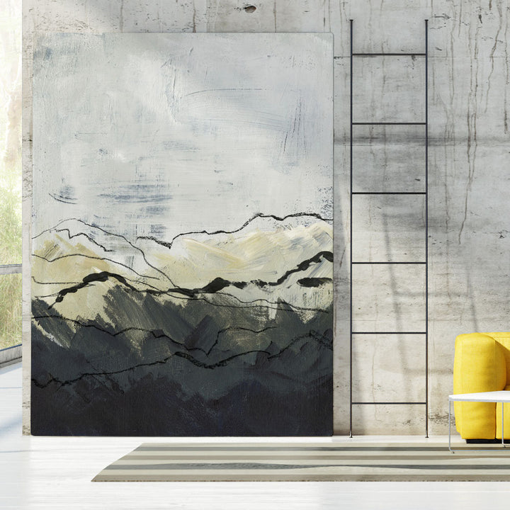 Winter Mountains I' by Jennifer Paxton Parker - Wrapped Canvas Painting Print Orren Ellis