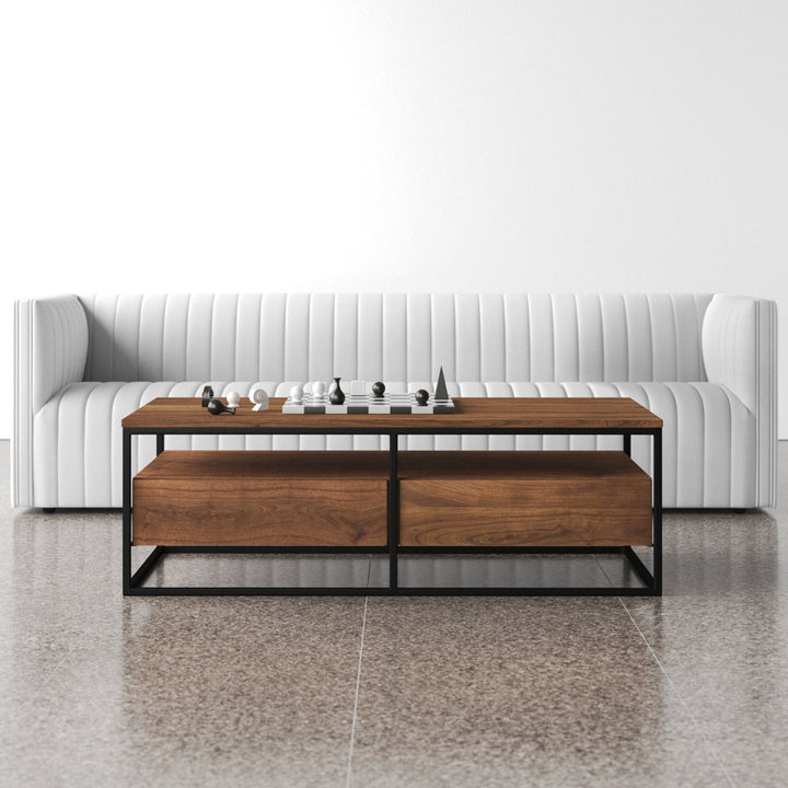 Paulette Solid Wood Frame Coffee Table with Storage AllModern