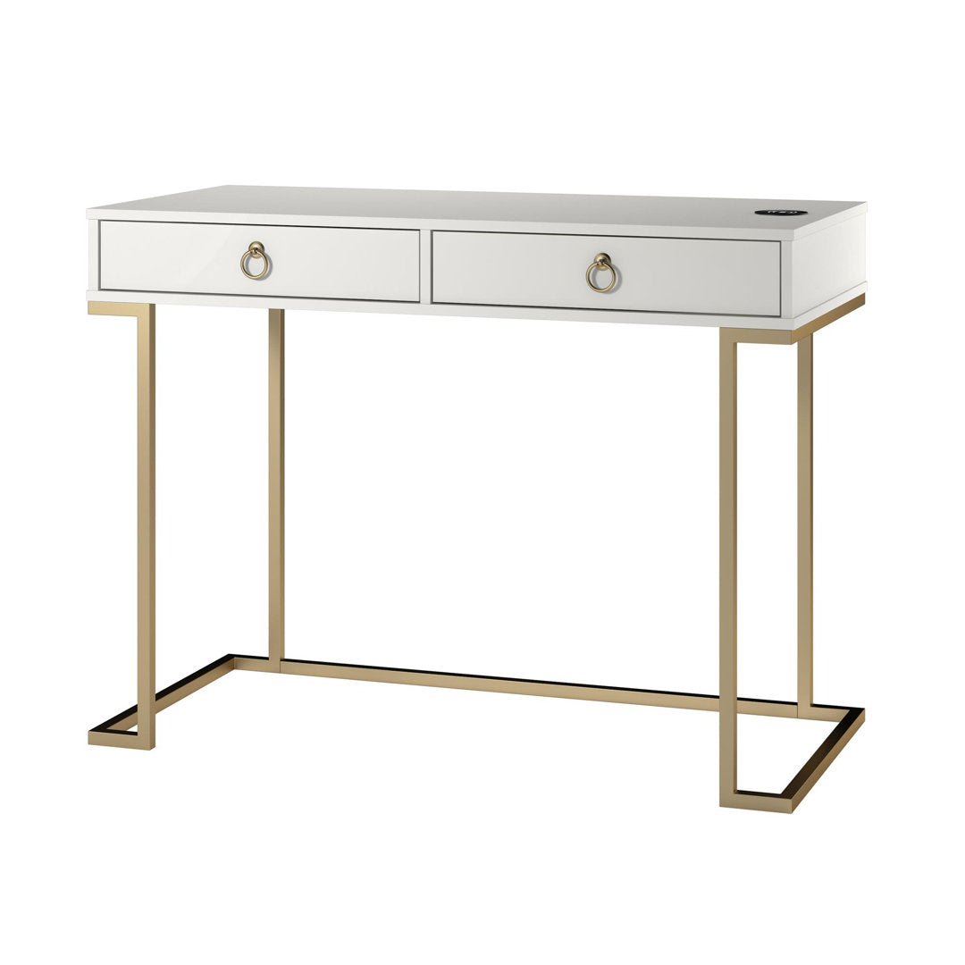 Battista Writing Desk Willa Arlo™ Interiors Color (Top): White