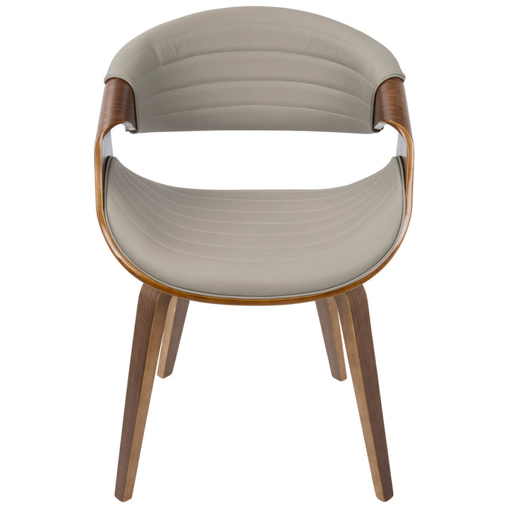 Tejeda Upholstered Arm Chair Mercury Row® Leg Color: Walnut, Upholstery Color: Gray
