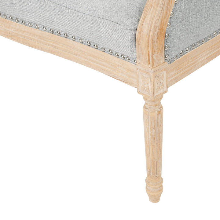 Atenea 49.5'' Upholstered & Birch Wood Loveseat August Grove® Upholstery Color: Light Gray