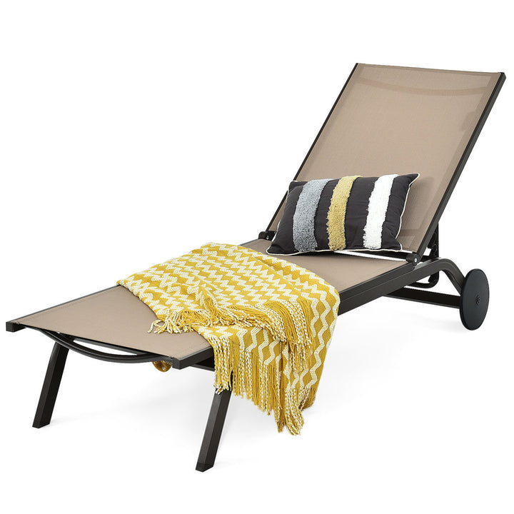Ermalinda 76'' Long Reclining Single Chaise Arlmont & Co. Color: Brown