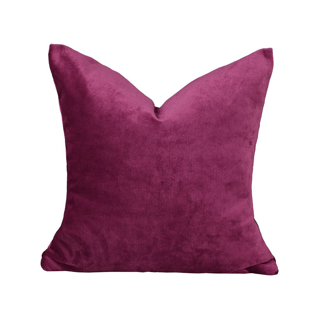 Velvet Throw Square Pillow Cover (Set of 2) Lilijan Home & Curtain Color: 51 Fushia Size: 14" x 14"
